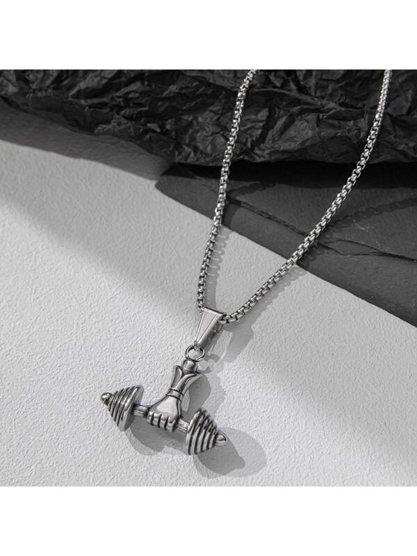 1pc Retro Fashion Pendant Necklace For Men & Women, Punk & Minimalist Sweater Chain, Suitable For Daily Wear, 2023 Newest Jewellery Gift