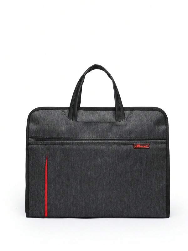 Men's Waterproof Briefcase Letter Detail