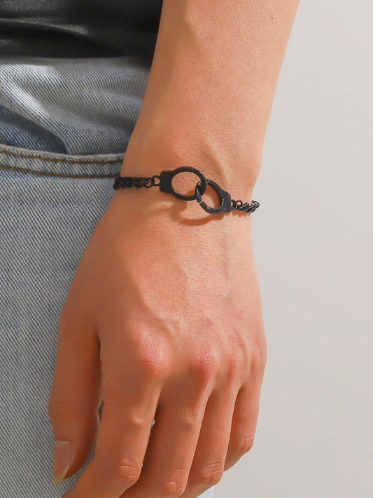 Men Minimalist Link Bracelet