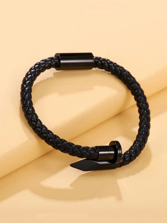 Men Braided Design Bracelet