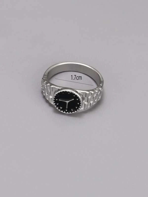 Fashionable and Popular Men Watch Design Ring Alloy for Jewelry Gift and for a Stylish Look