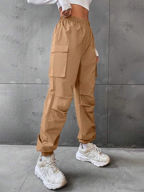 SHEIN Coolane Flap Pocket Side Cargo Pants