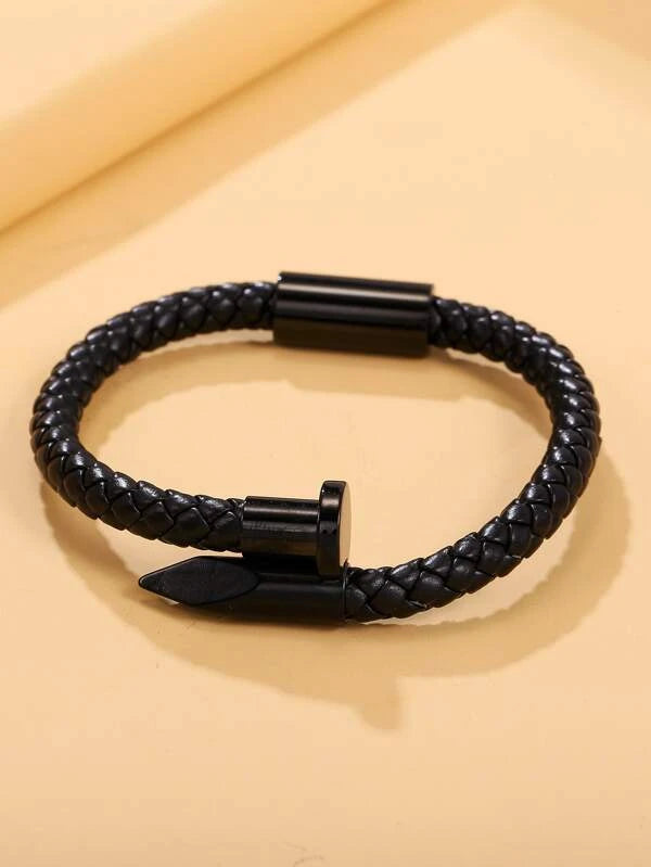 Men Braided Design Bracelet