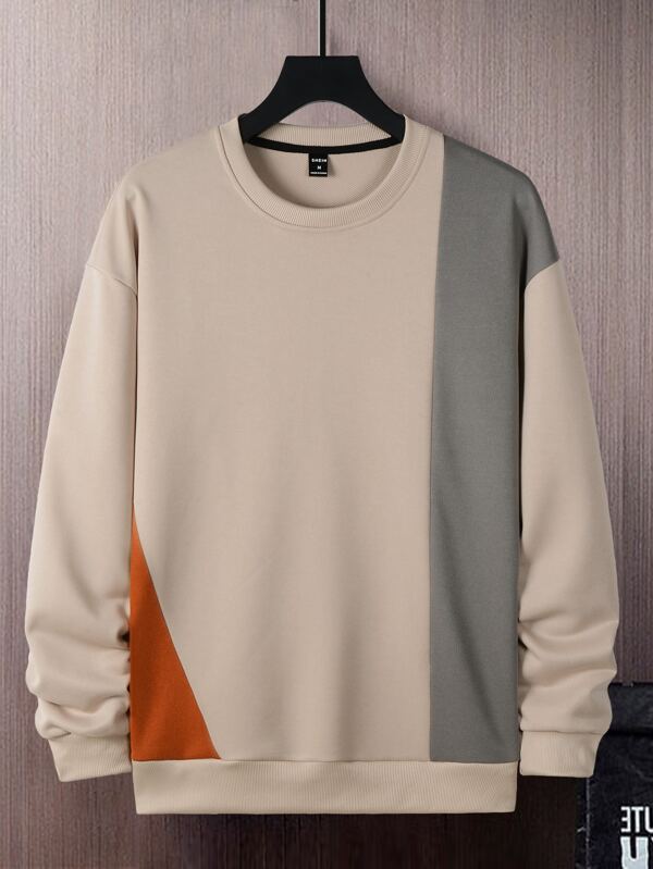 Manfinity Homme Men Color Block Drop Shoulder Sweatshirt