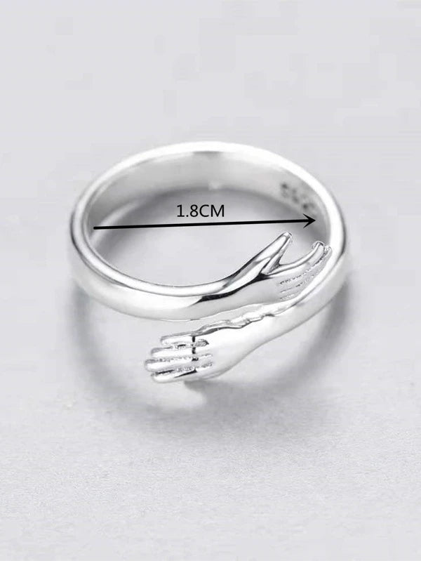 Fashionable and Popular Men Fashion Hug Design Ring Alloy for Jewelry Gift and for a Stylish Look