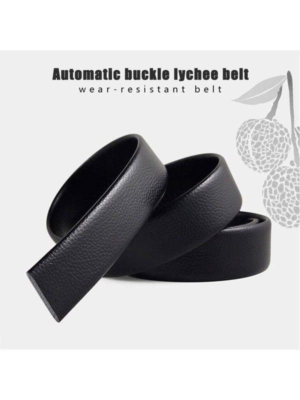 Men Letter Graphic Automatic Buckle Belt