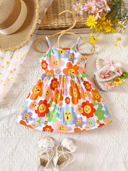 Baby Floral Print Cami Dress