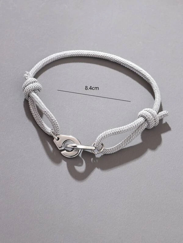 Men Knot Decor Bracelet