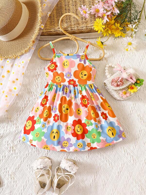 Baby Floral Print Cami Dress