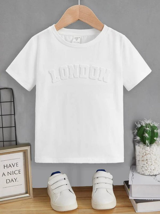 Toddler Boys Letter Pattern Tee