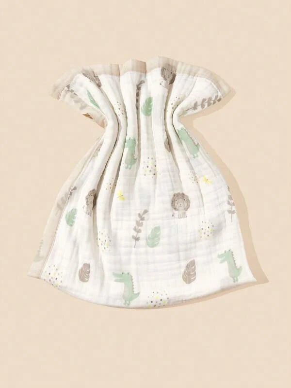 Baby Leaf Pattern Swaddling Blanket