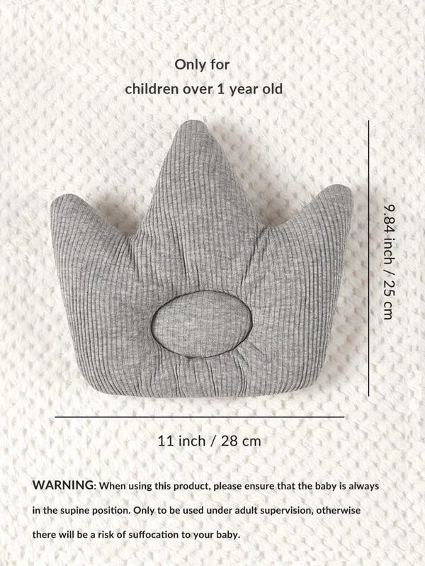 SHEIN 1pc Baby Crown Design Pillow