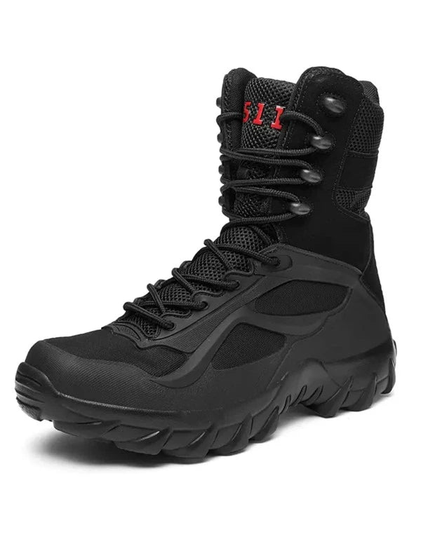 Men's High-top Lightweight Comfortable Hiking Boots, Fashionable Casual Outdoor Work Boots, Autumn & Winter Daily Versatile Shoes