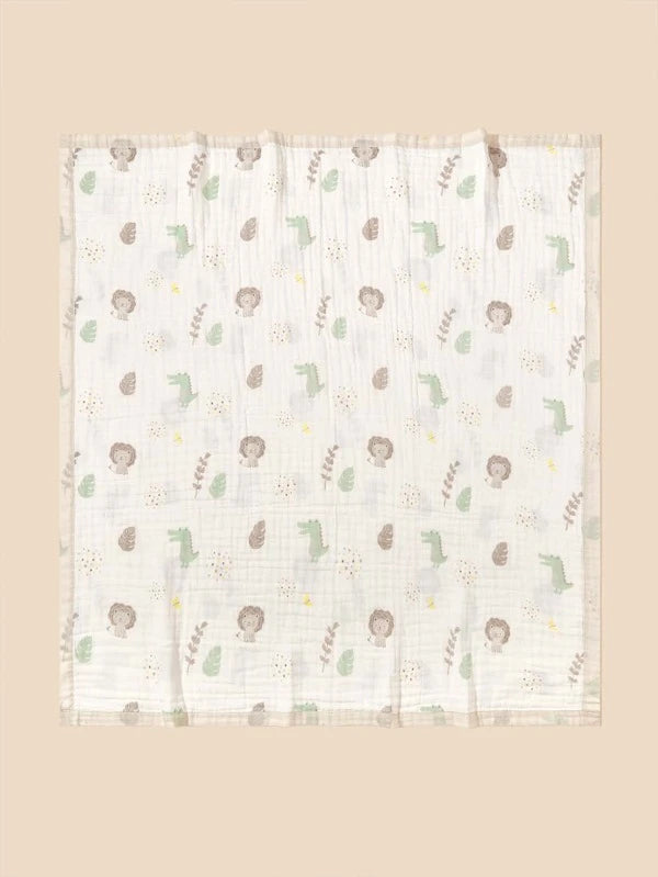 Baby Leaf Pattern Swaddling Blanket