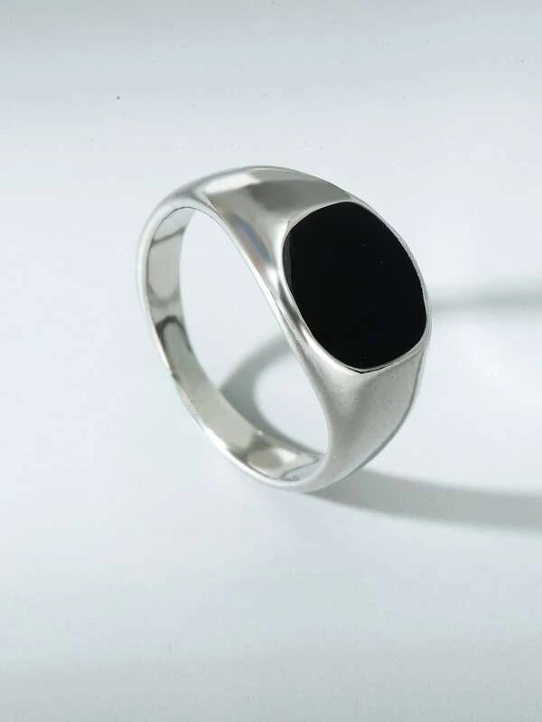 Fashionable and Popular Men Minimalist Ring Alloy for Jewelry Gift and for a Stylish Look