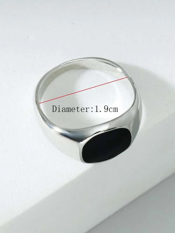 Fashionable and Popular Men Minimalist Ring Alloy for Jewelry Gift and for a Stylish Look