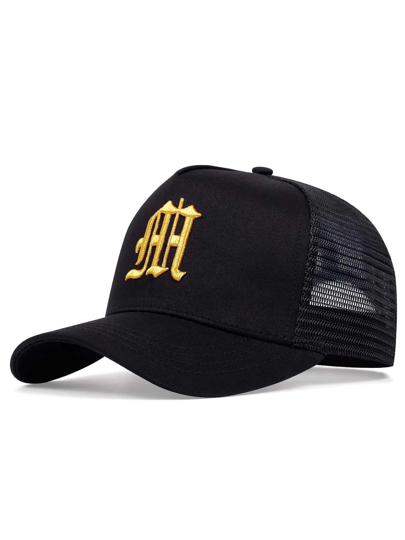 Men Letter Embroidery Trucker Hat