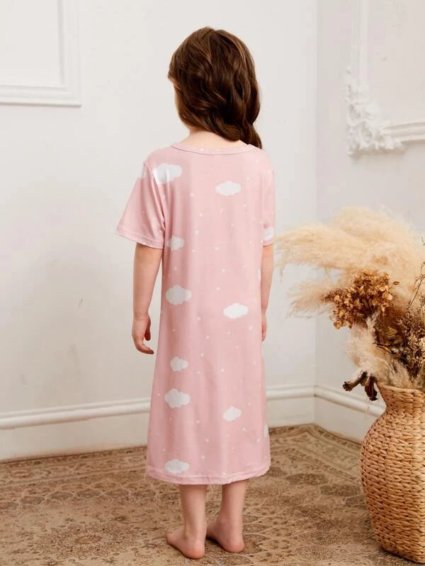 Toddler Girls Unicorn Print Nightdress