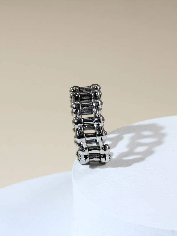 Fashionable and Popular Men Chain Design Ring Alloy for Jewelry Gift and for a Stylish Look