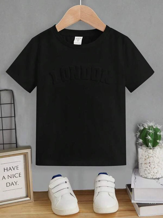 Toddler Boys Letter Pattern Tee