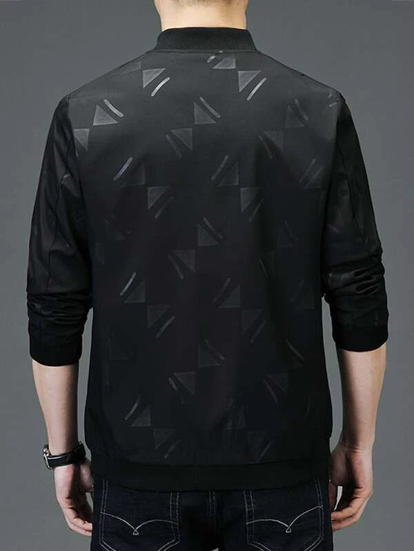 Manfinity Homme Men Random Geo Print Bomber Jacket