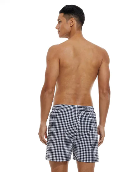 Checkered Boxers with Elastic Waistband