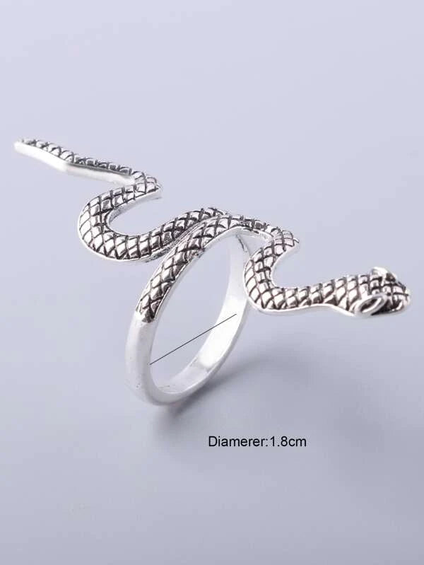 Fashionable and Popular Men Snake Design Ring Alloy for Jewelry Gift and for a Stylish Look