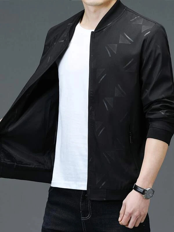 Manfinity Homme Men Random Geo Print Bomber Jacket