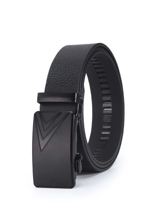 Men Geometric Decor Buckle Belt