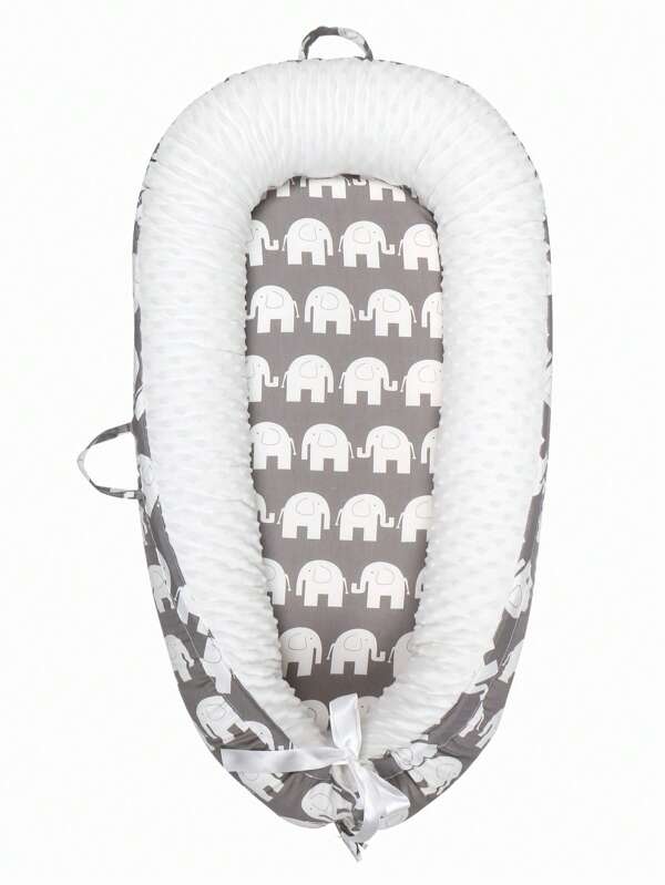 Elephant Pattern Baby Sleeping Lounger