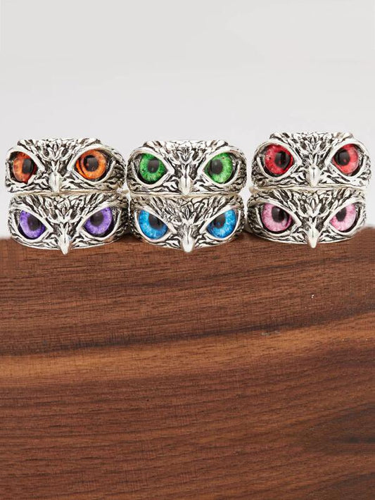 Fashionable and Popular Men Owl Design Ring Alloy for Jewelry Gift and for a Stylish Look