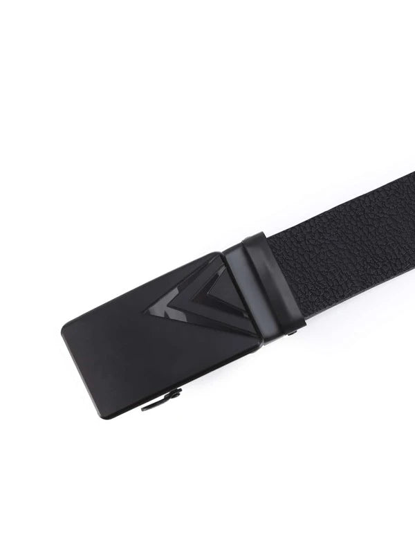 Men Geometric Decor Buckle Belt