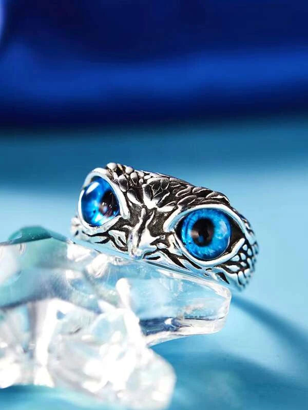 Fashionable and Popular Men Owl Design Ring Alloy for Jewelry Gift and for a Stylish Look