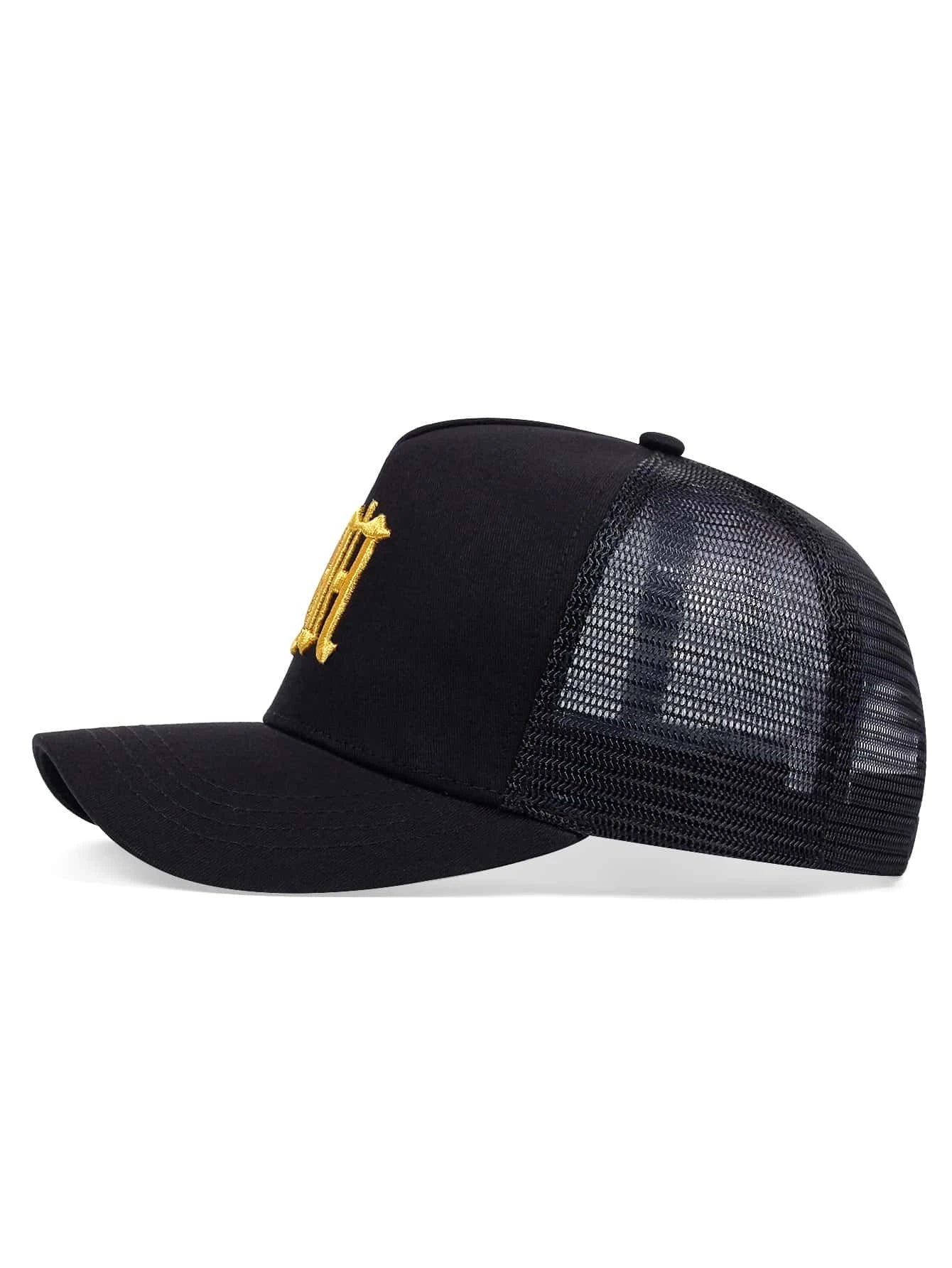 Men Letter Embroidery Trucker Hat