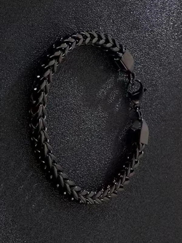 Men Minimalist Chain Bracelet Punk Hip Pop Style