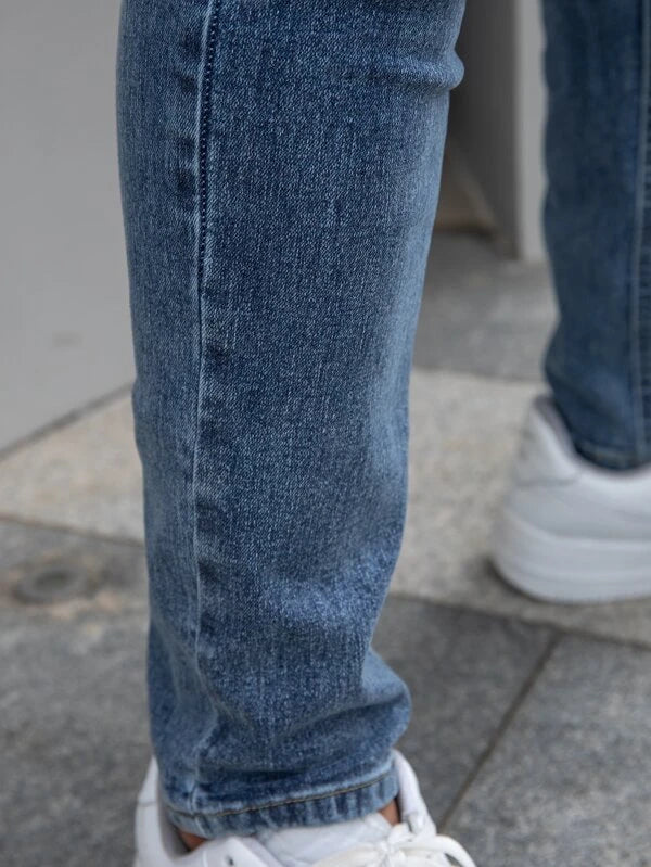 Men Slant Pocket Skinny Jeans