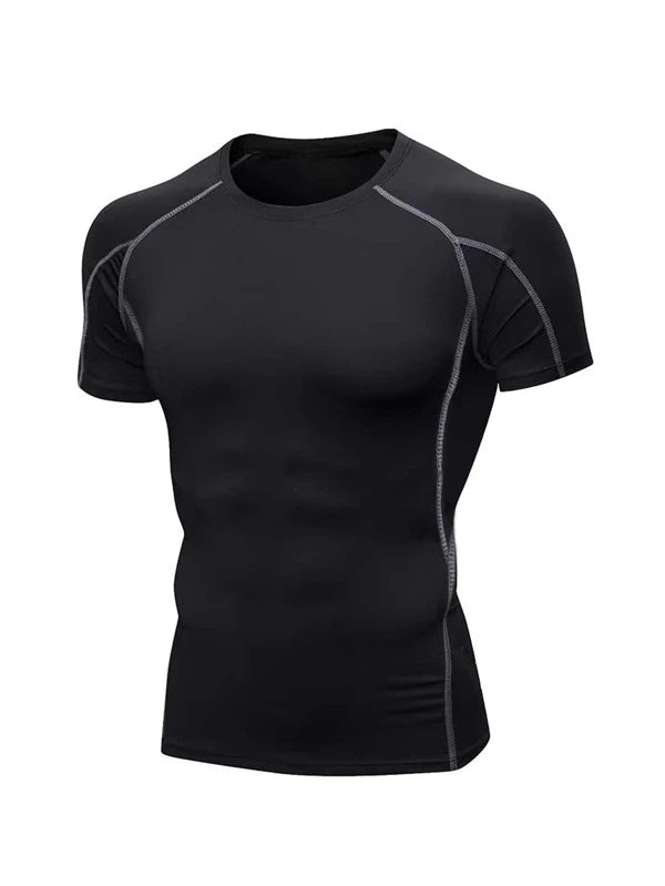 Men Topstitching Sports Tee