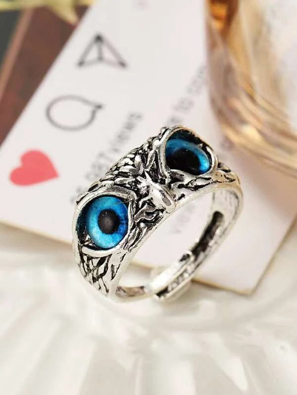 Fashionable and Popular Men Owl Design Ring Alloy for Jewelry Gift and for a Stylish Look