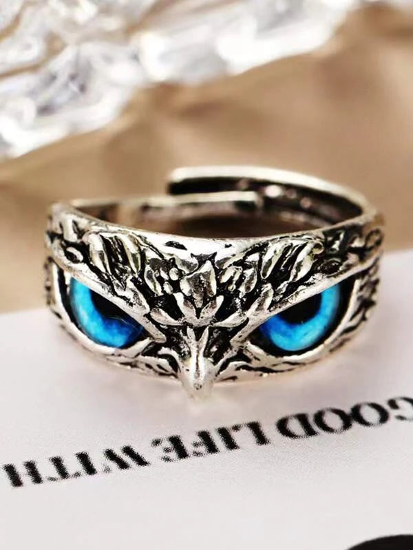 Fashionable and Popular Men Owl Design Ring Alloy for Jewelry Gift and for a Stylish Look