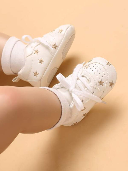 Baby Boy Star Embroidered Sneakers