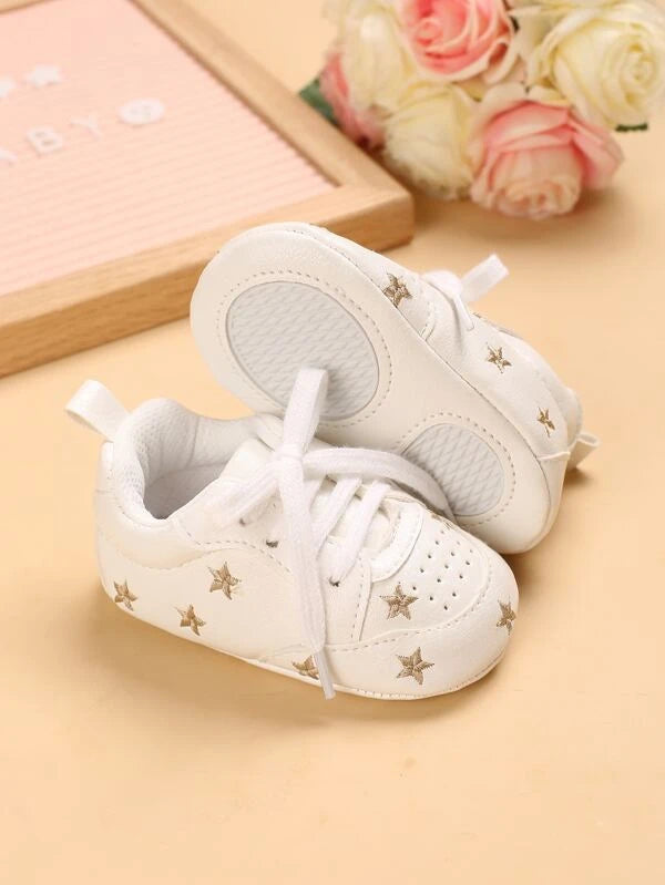 Baby Boy Star Embroidered Sneakers