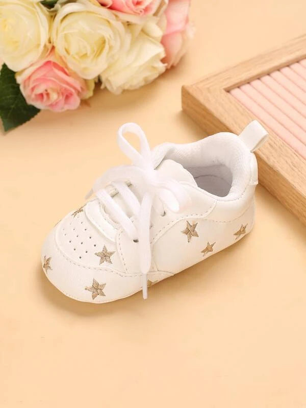 Baby Boy Star Embroidered Sneakers