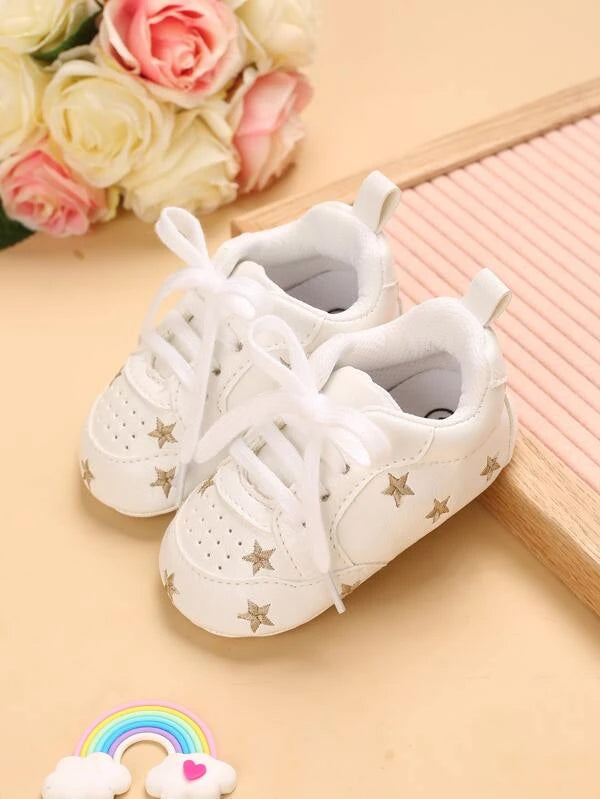 Baby Boy Star Embroidered Sneakers