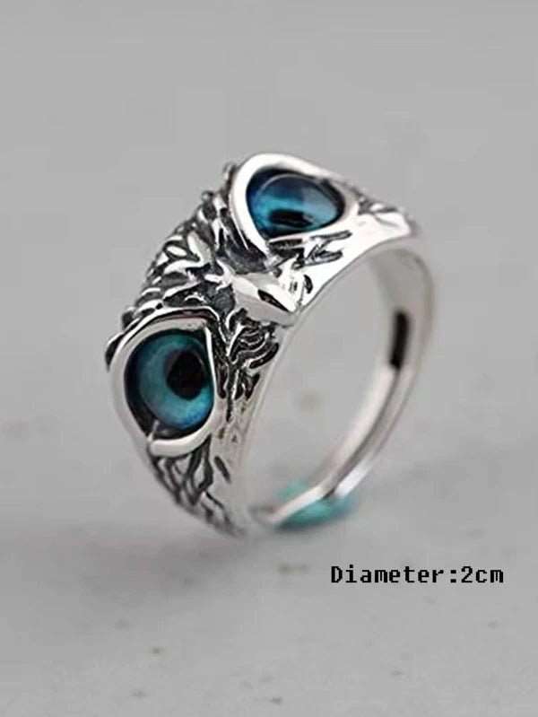 Fashionable and Popular Men Owl Design Ring Alloy for Jewelry Gift and for a Stylish Look