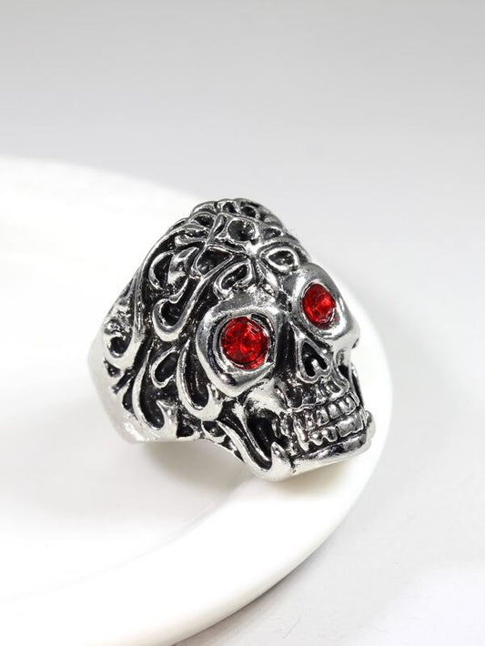 Fashionable and Popular Men Skull Design Ring Alloy for Jewelry Gift and for a Stylish Look