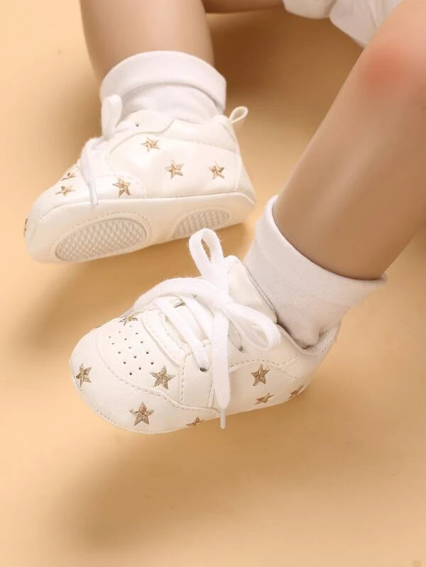 Baby Boy Star Embroidered Sneakers