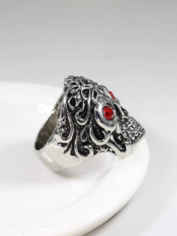 Fashionable and Popular Men Skull Design Ring Alloy for Jewelry Gift and for a Stylish Look