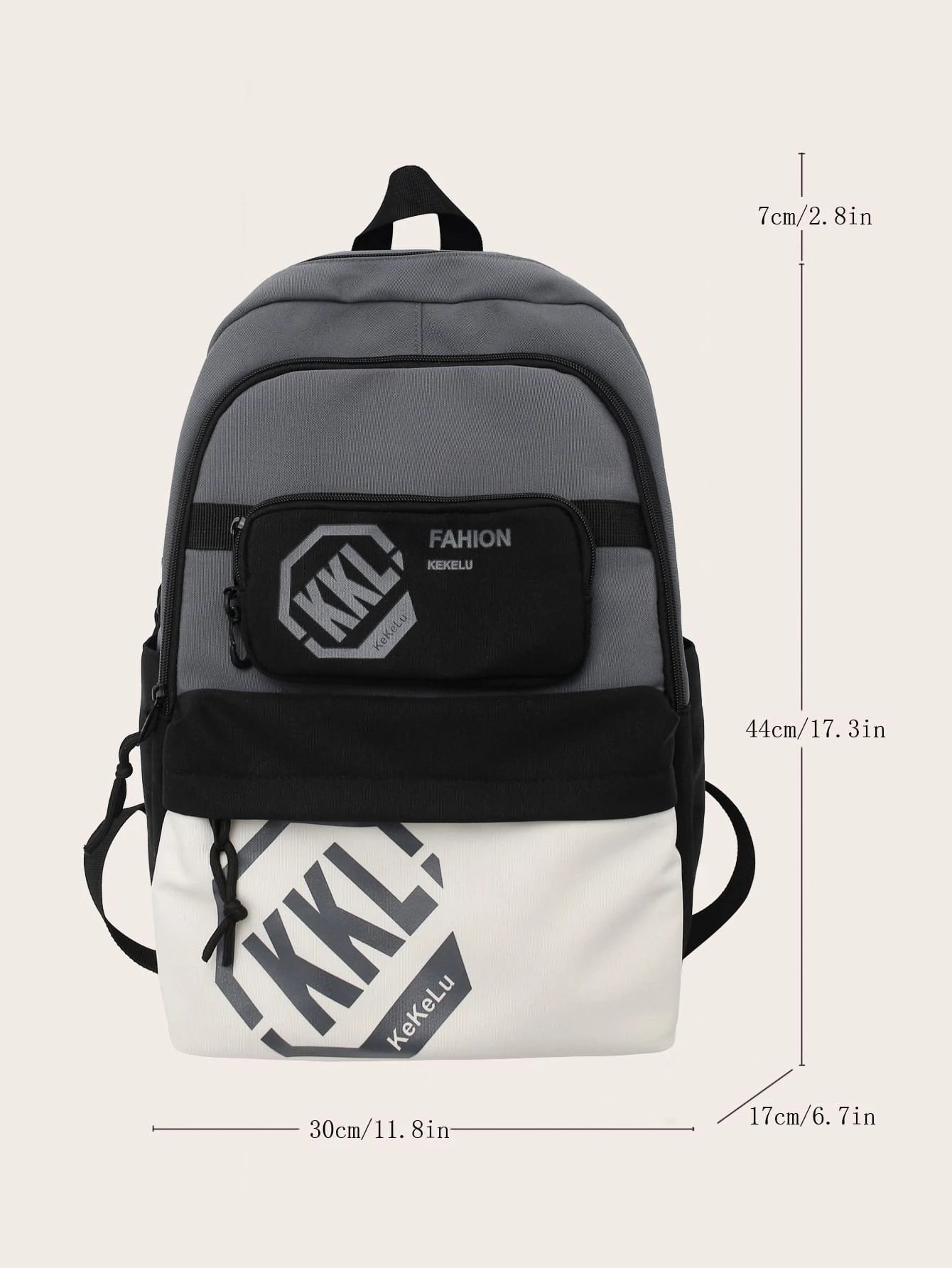 Men Letter Graphic Casual Daypack