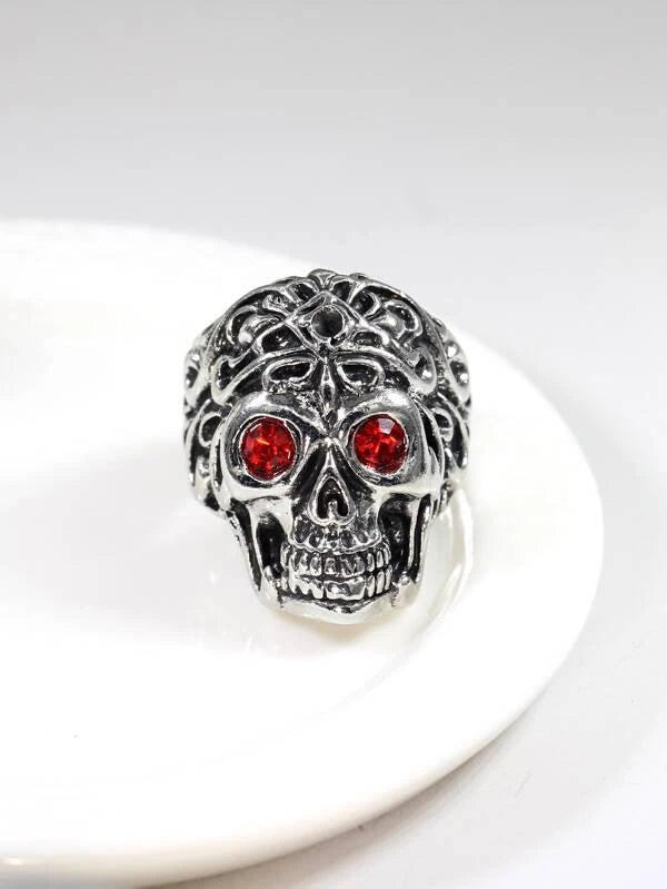 Fashionable and Popular Men Skull Design Ring Alloy for Jewelry Gift and for a Stylish Look