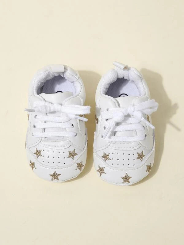 Baby Boy Star Embroidered Sneakers